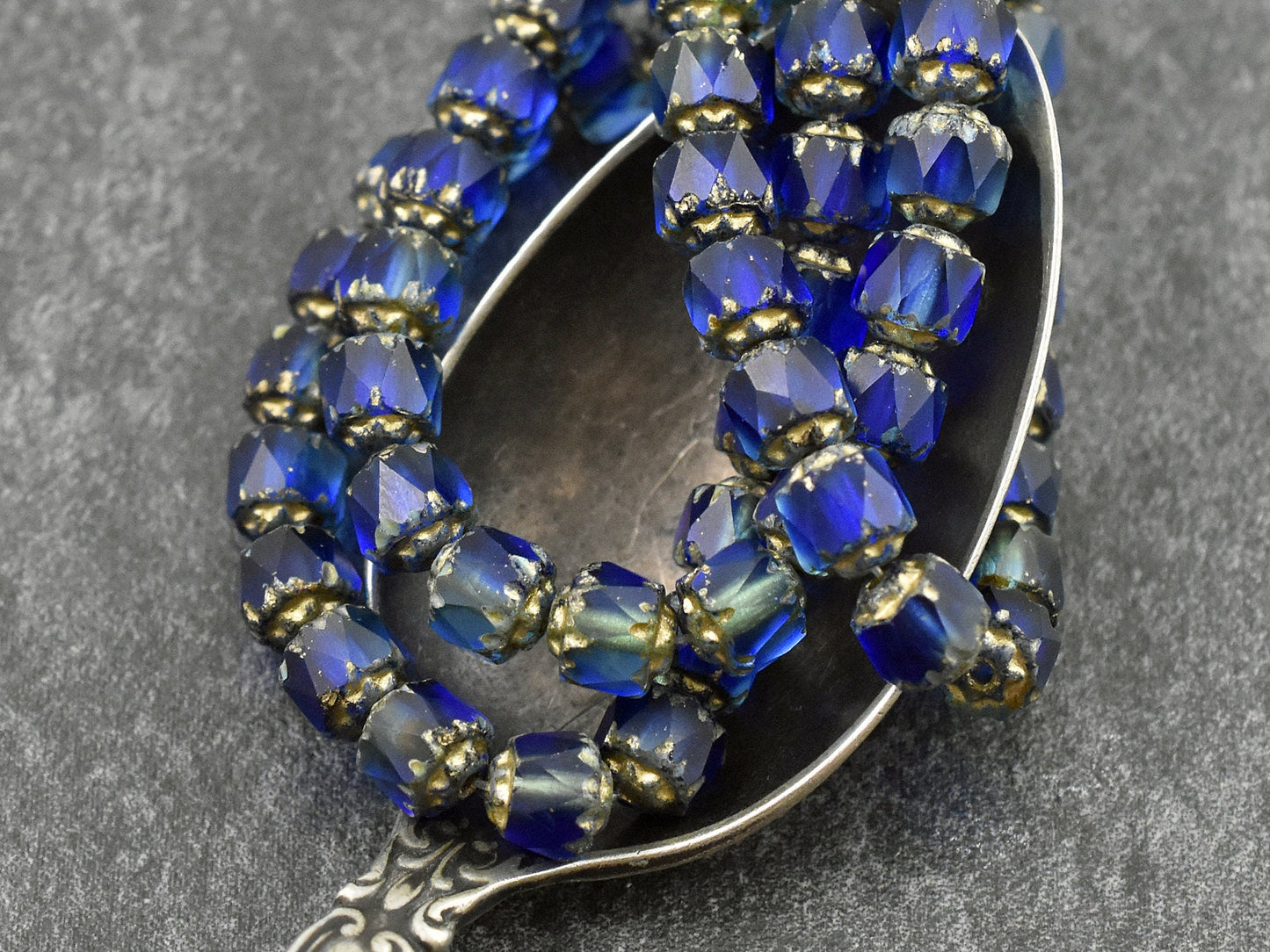 Cathedral Beads - 6mm Beads - Czech Glass Beads - Fire Polish Beads - Picasso Beads - 20pcs - 6mm - (4925)