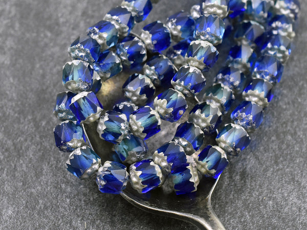 Czech Glass Beads - Picasso Beads - Cathedral Beads - 6mm Beads - Fire Polish Beads - 20pcs - 6mm - (600)