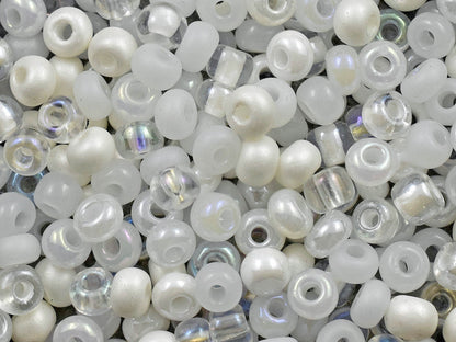 Pearl Seed Beads - Size 2 Beads - Czech Glass Beads - 2/0 Beads - 6x4mm - 50 grams (B417)
