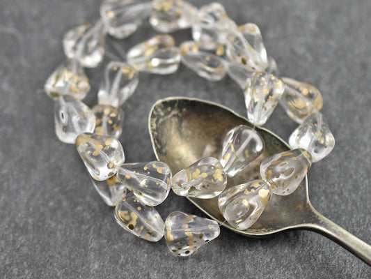 Czech Glass Beads - Drop Beads - Teardrop Beads - 12pcs - 13x12mm - (3650)