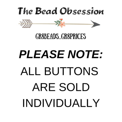 Czech Glass Buttons - Shank Buttons - Artisan Button - Handmade Button - 18mm - (4779) 1pcs