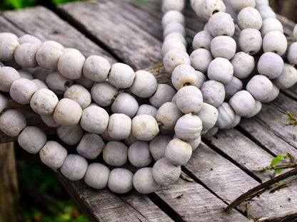 Indonesian Glass Beads - Pompeii Beads - Java Beads - Recycled Glass Beads - 24" Strand - (J18)