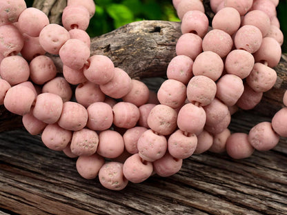 Indonesian Glass Beads - Pompeii Beads - Java Beads - Recycled Glass Beads - 24" Strand - (J19)