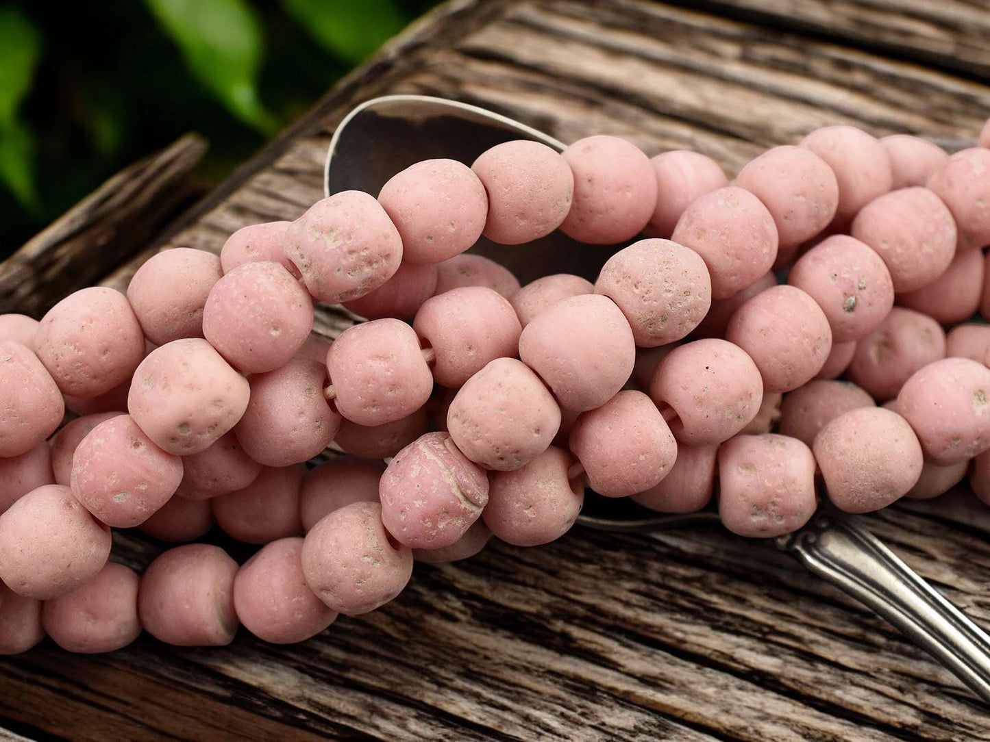 Indonesian Glass Beads - Pompeii Beads - Java Beads - Recycled Glass Beads - 24" Strand - (J19)