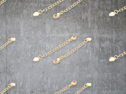 Chain Extenders - Gold Chain - Chain Extender Gold - 10pc - 57mm - (2940)