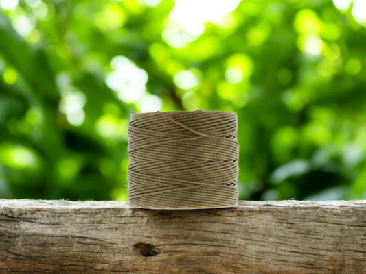 S-LON BEAD CORD DARK TAN 77YD