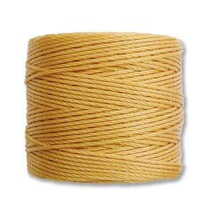 S-Lon Bead Cord - Superlon Bead Cord - Knotting Cord - Macrame Cord - 77 Yard Spool - TEX210 - Marigold - (170)