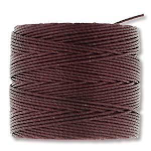 S-Lon Bead Cord - Superlon Bead Cord - Knotting Cord - Macrame Cord - 77 Yard Spool - TEX210 - Burgandy - (3676)
