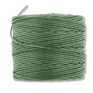 S-Lon Bead Cord - Superlon Bead Cord - Knotting Cord - Macrame Cord - 77 Yard Spool - TEX210 - Fern Green - (3679)