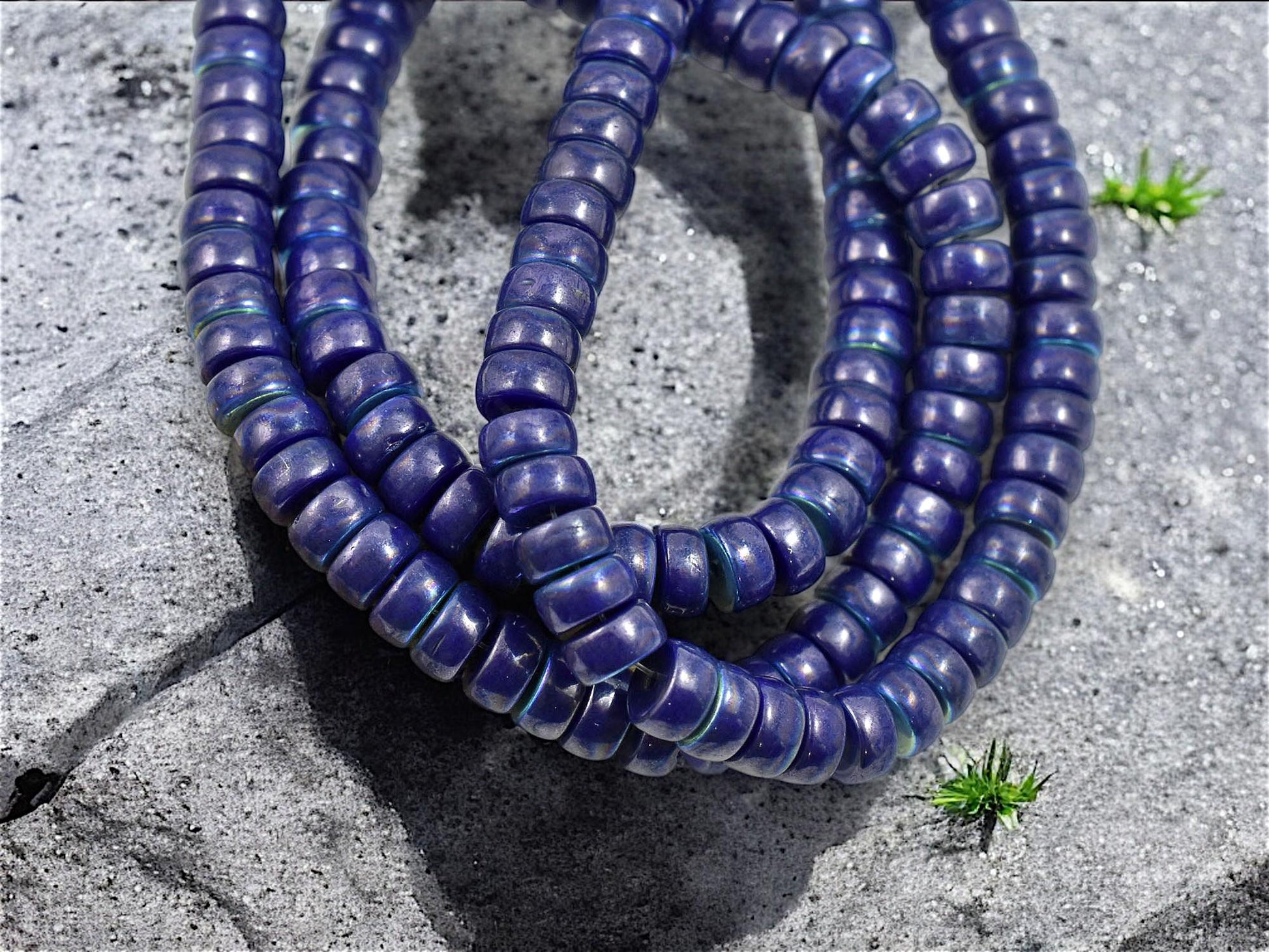 Picasso Beads - Czech Glass Beads - Heishi Beads - Spacer Beads - Rondelle Beads - 6x3mm - 50pcs - (3606)