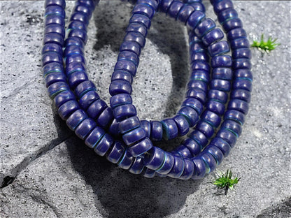 Picasso Beads - Czech Glass Beads - Heishi Beads - Spacer Beads - Rondelle Beads - 6x3mm - 50pcs - (3606)