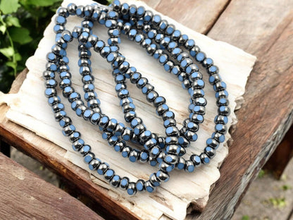 Seed Beads - Picasso Beads - Czech Glass Beads - Trica Beads - Size 6 Beads - 4x3mm - 50pcs - (567)