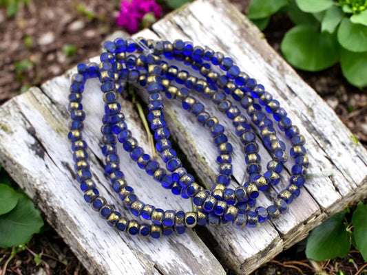 Picasso Beads - Seed Beads - Czech Glass Beads - Trica Beads - Size 6 Beads - 4x3mm - 50pcs - (3540)