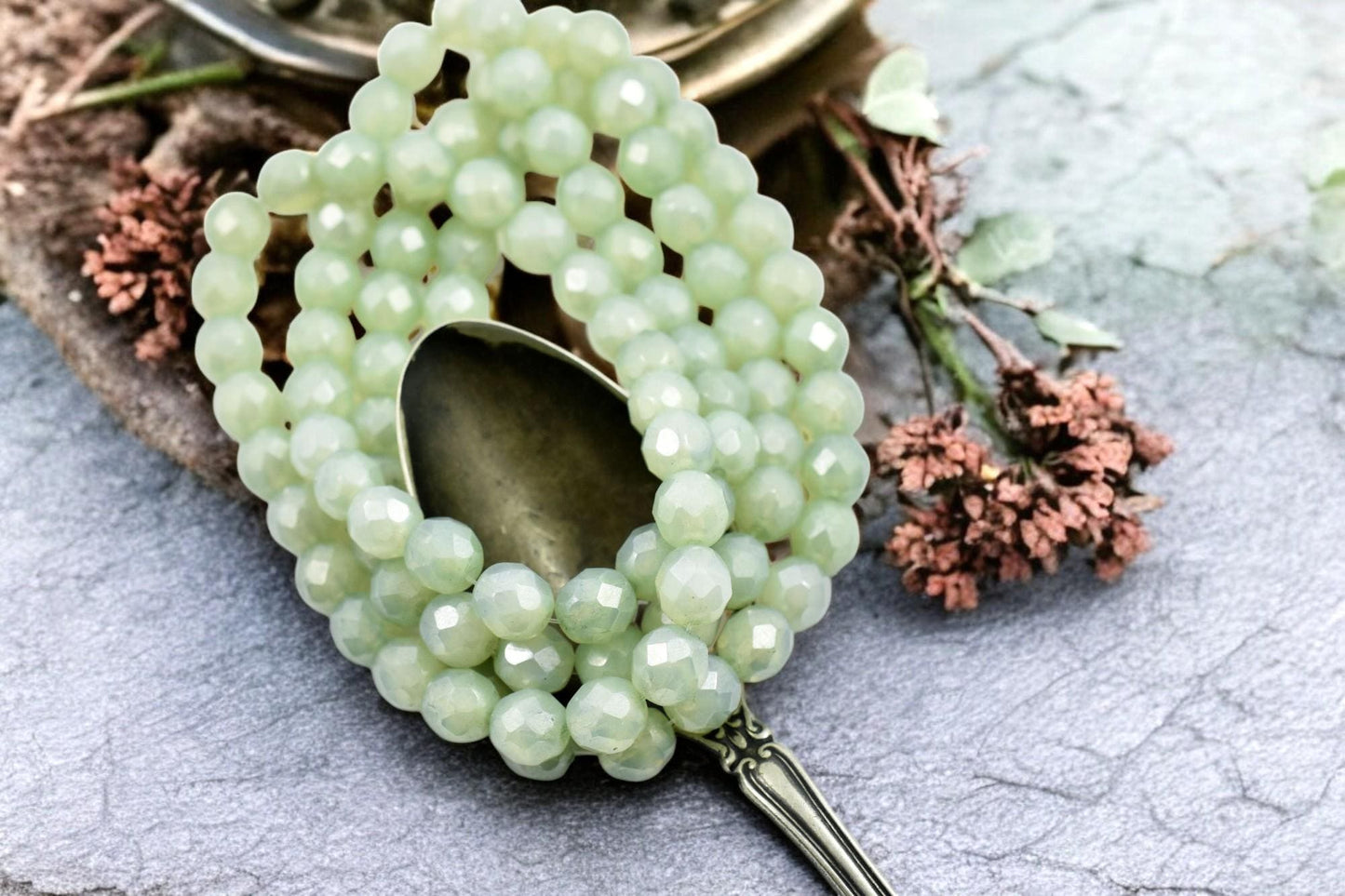 Picasso beads - Czech Glass Beads - Fire Polished Beads - Round Beads - Faceted Beads - 8mm - 20pcs - (B383)