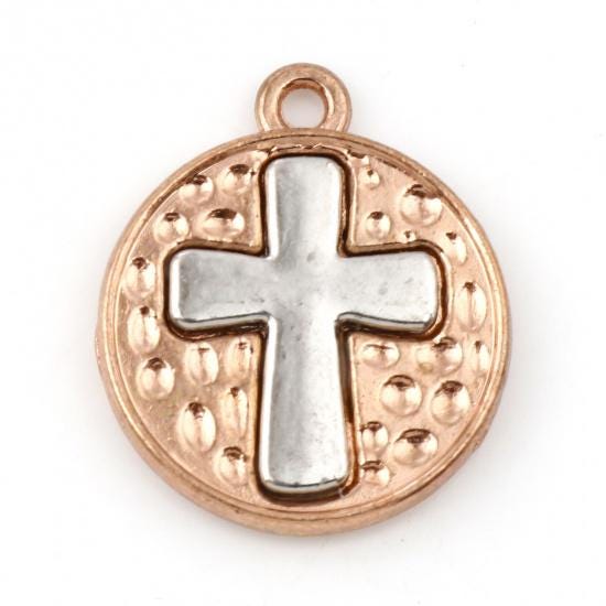 Cross Charms - Metal Charms - Religious Charms - Bohemian Charms - 5pcs - 23x20mm - Choose Your Color