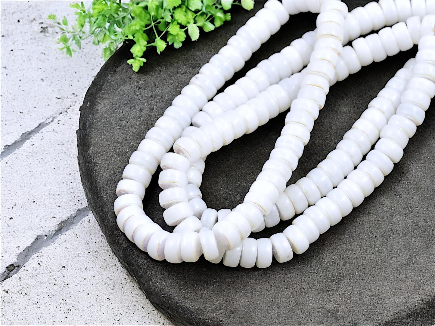 Czech Glass Beads - Heishi Beads - Spacer Beads - Rondelle Beads - Picasso Beads - 6x3mm - 50pcs - (925)