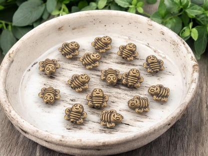 *20* 9mm Antique Bronze Bee Beads