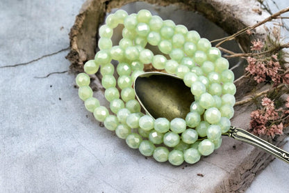 Picasso beads - Czech Glass Beads - Fire Polished Beads - Round Beads - Faceted Beads - 8mm - 20pcs - (B383)