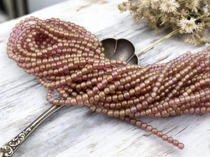 4mm Beads - Czech Glass Beads - Picasso Beads - Round Beads - Druk Beads - 100pcs - (A445)