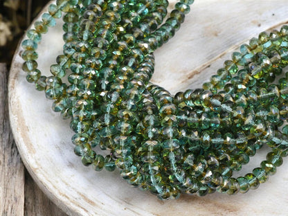 Czech Glass Beads - Rondelle Beads - Spacer Beads - Donut Beads - 7x4mm - 50pcs - (2943)