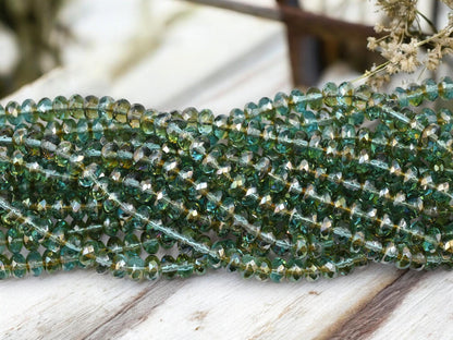 Czech Glass Beads - Rondelle Beads - Spacer Beads - Donut Beads - 7x4mm - 50pcs - (2943)