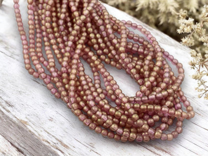 4mm Beads - Czech Glass Beads - Picasso Beads - Round Beads - Druk Beads - 100pcs - (A445)