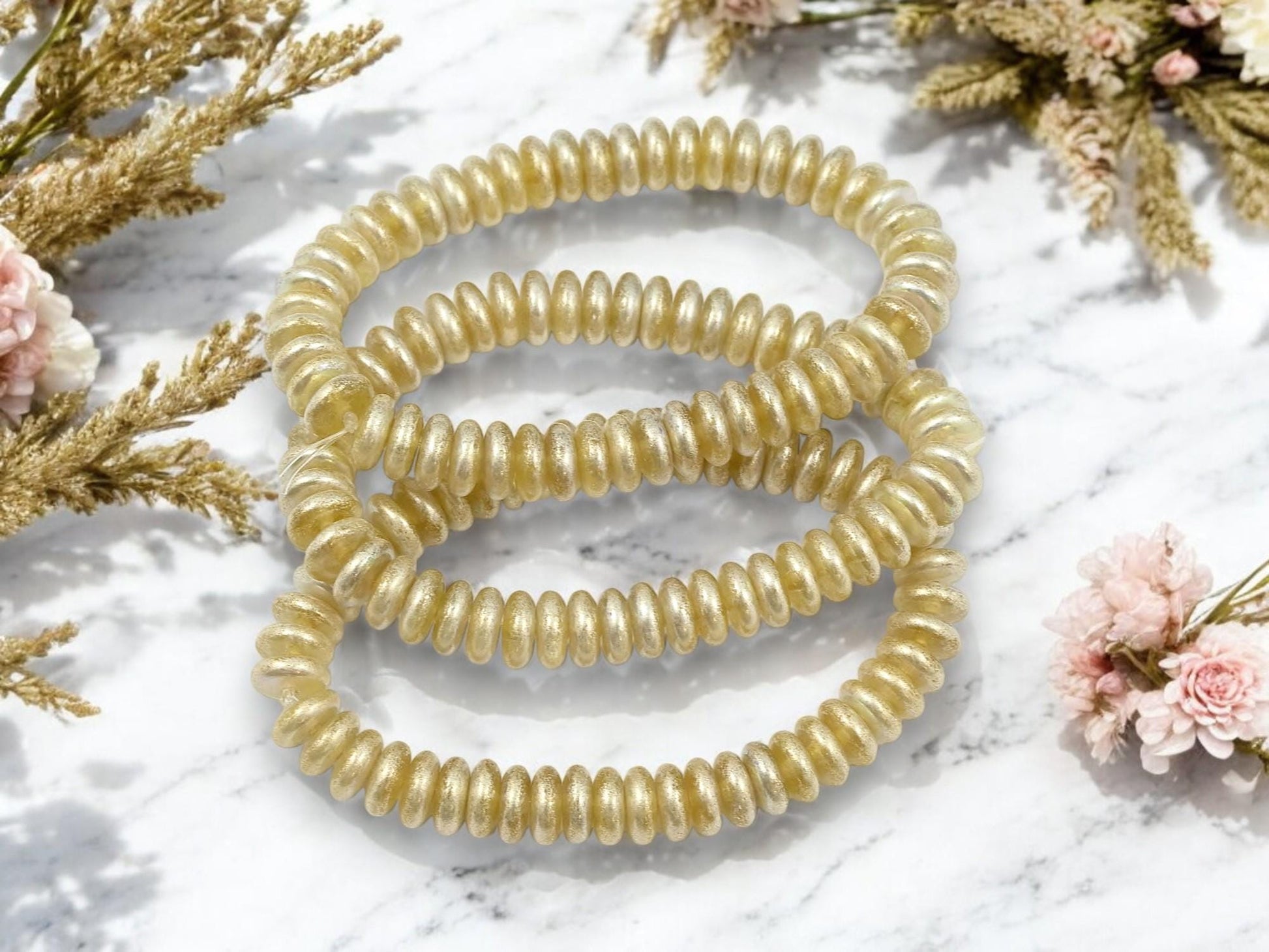 Czech Glass Beads - Glass Spacer Bead - Rondelle Beads - Picasso Beads - 6x2mm - 50pcs - (874)