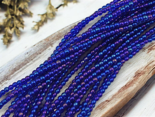 4mm Beads - Czech Glass Beads - Round Beads - Druk Beads - 100pcs - (B341)