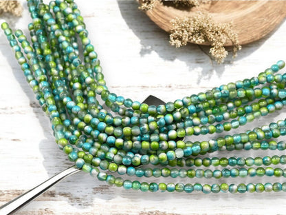 Czech Glass Beads - Round Beads - Druk Beads - 4mm Beads - 50pcs - (5044)