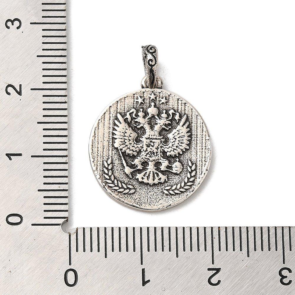 *2* 20x18mm Antique Silver Plated Brass Ancient Coin Charm Pendants