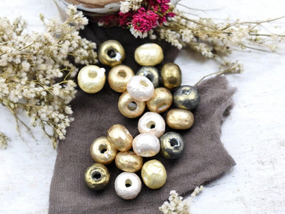 7.6g Miyuki Mixed Cream Pearl Baroque Seed Beads - Size 6/0