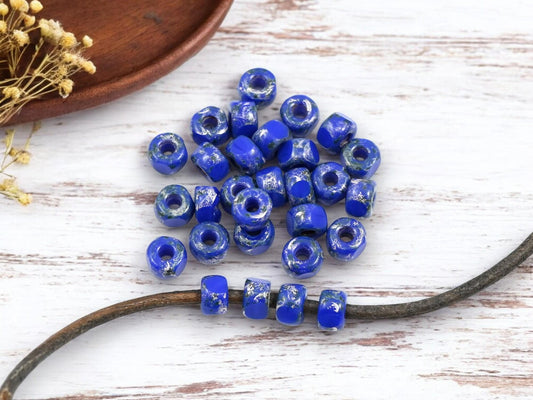 20g 3 Cut Opaque Blue Rembrandt 2/0 Matubo Beads