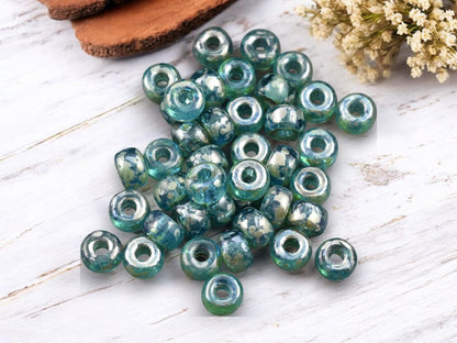 20g Aqua Rembrandt 2/0 Matubo Beads