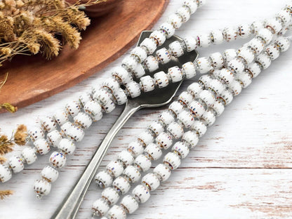 Czech Glass Beads - Cathedral Beads - Fire Polish Beads - Picasso Beads - 20pcs - 6mm - (6050)