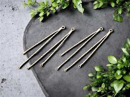 Chandalier Components - Gold Chain - Earring Components - Chandelier Connectors - Earring making supplies - 6pcs - (1955)