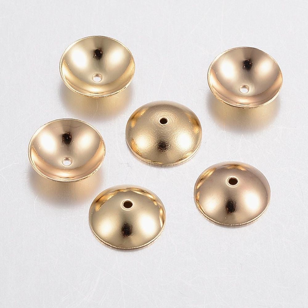 Bead Caps - 6mm Bead Cap - 8mm Bead Caps - Gold Bead Cap - Metal Bead Caps - Metal Beads - Bead Findings