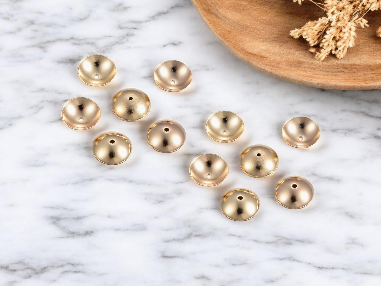 Bead Caps - 6mm Bead Cap - 8mm Bead Caps - Gold Bead Cap - Metal Bead Caps - Metal Beads - Bead Findings