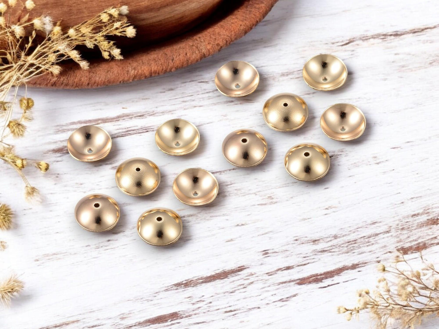 Bead Caps - 6mm Bead Cap - 8mm Bead Caps - Gold Bead Cap - Metal Bead Caps - Metal Beads - Bead Findings