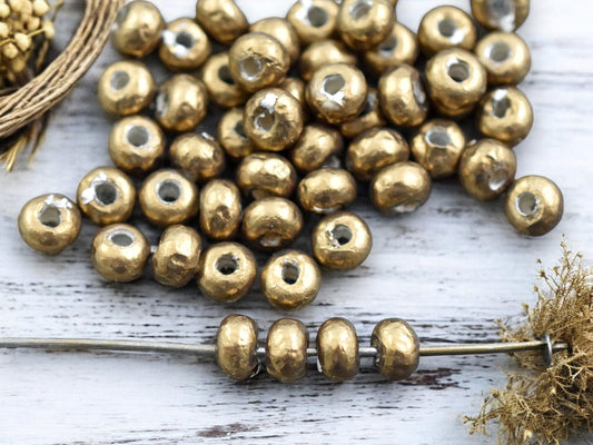 7.6g Miyuki Antique Brass Pearl Baroque Seed Beads - Choose Your Size