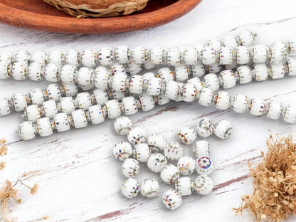 Czech Glass Beads - Cathedral Beads - Fire Polish Beads - Picasso Beads - 20pcs - 6mm - (6050)