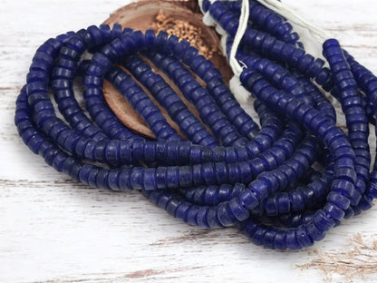 Heishi Beads - Eco-Friendly Beads - Indonesian Beads - Recycled Glass Beads - 8x4mm - 20" Strand - (407)