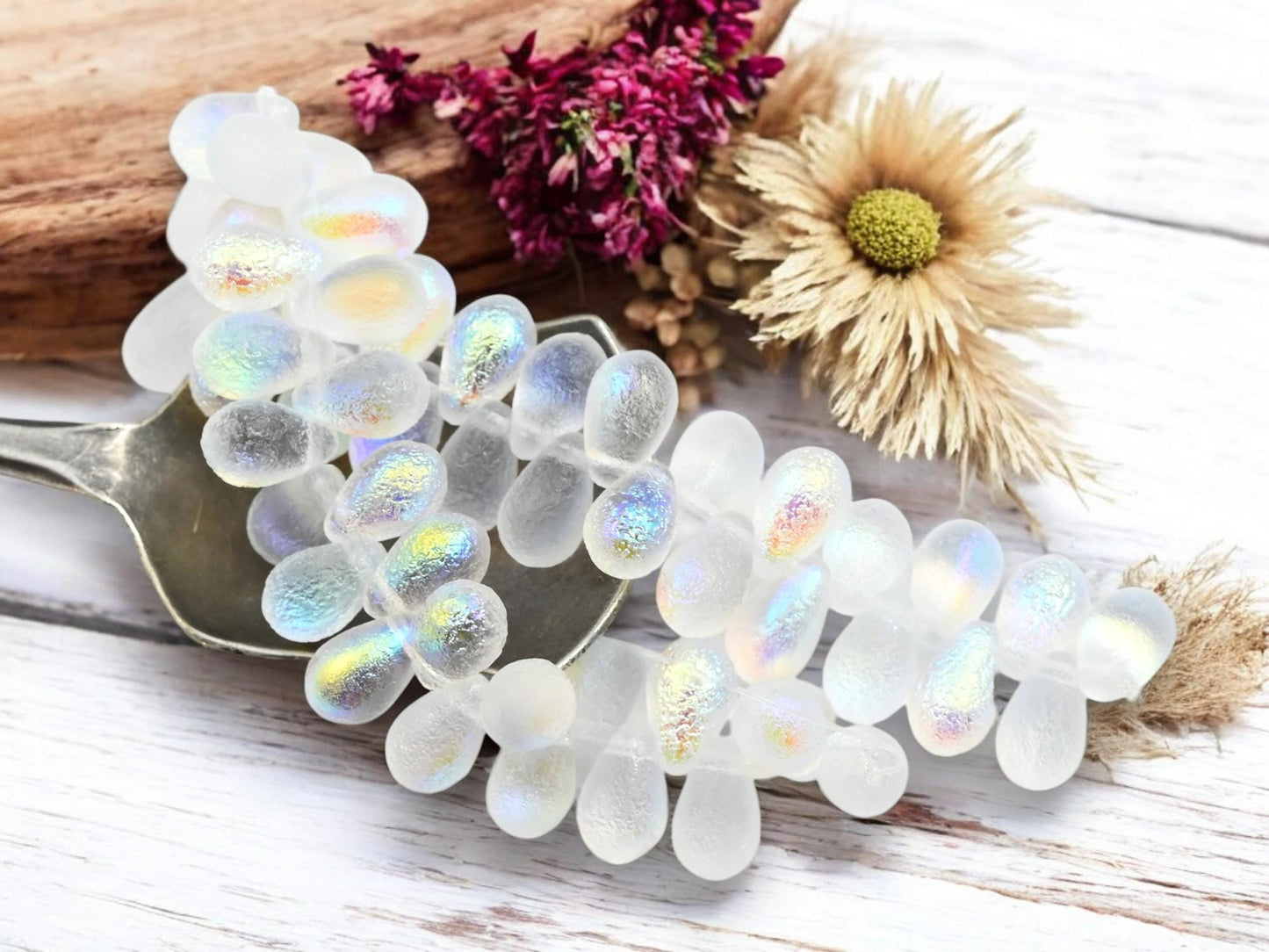 Czech Glass Beads - Teardrop Beads - Top Hole Tear Drop - 6x9mm - 25pcs - (4953)