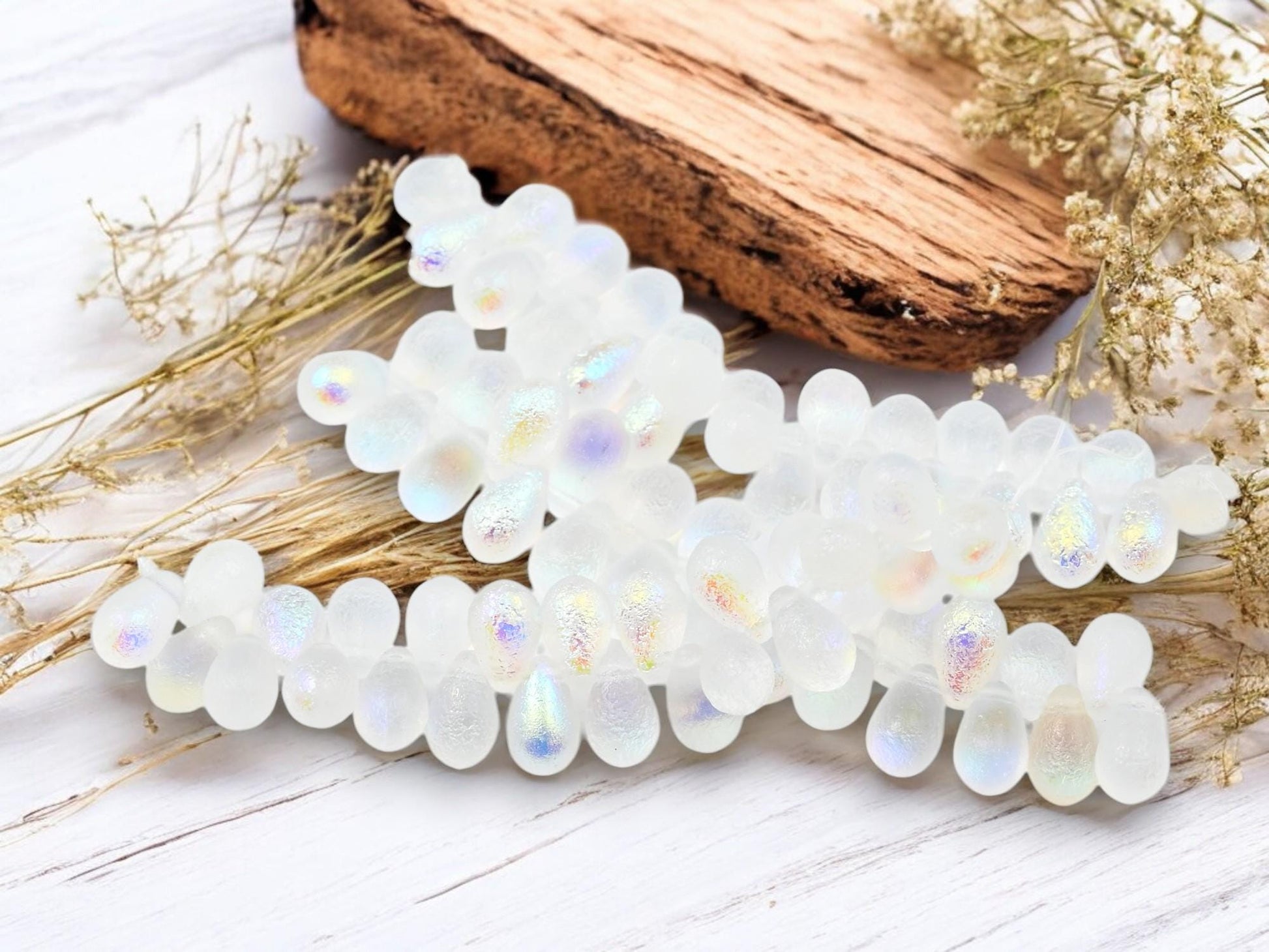 Czech Glass Beads - Teardrop Beads - Top Hole Tear Drop - 6x9mm - 25pcs - (4953)