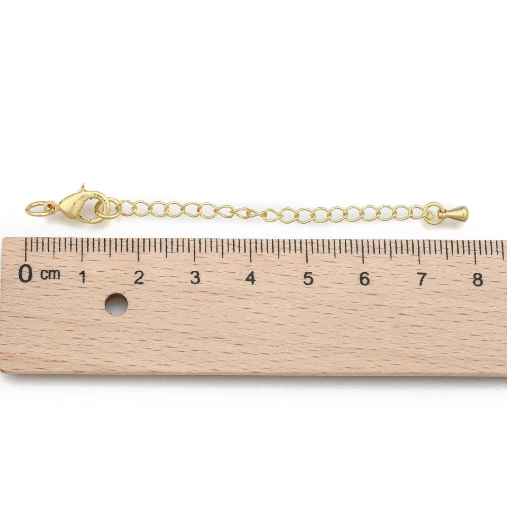 Chain Extenders - Gold Chain - Silver Chain - Rose Gold Chain - Necklace Extender - Bracelet Extender - 5pc - Choose Your Color