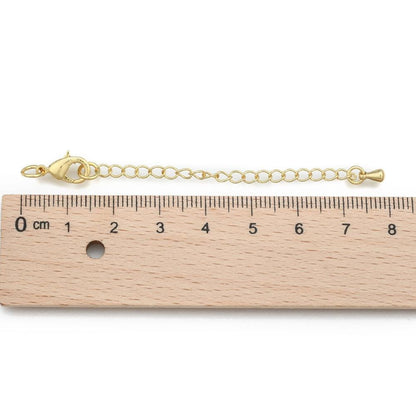 Chain Extenders - Gold Chain - Silver Chain - Rose Gold Chain - Necklace Extender - Bracelet Extender - 5pc - Choose Your Color