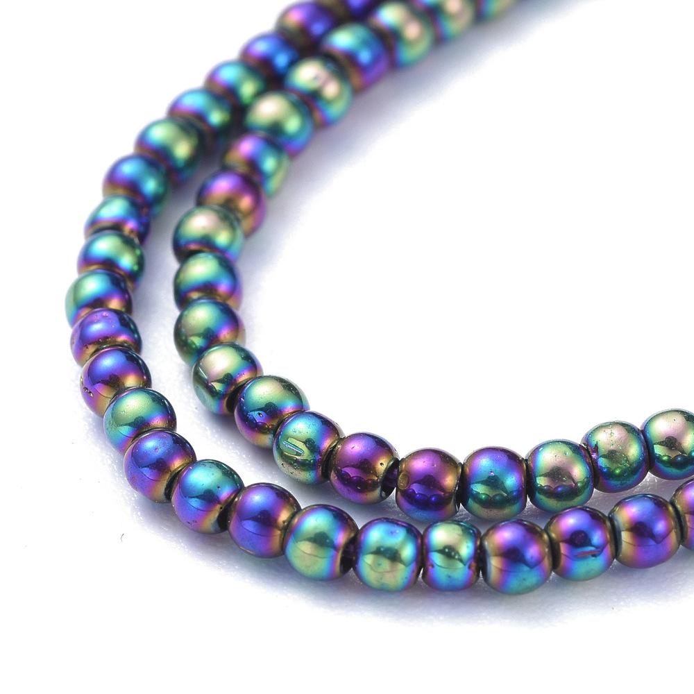 2mm Beads - Spacer Beads - Chinese Glass Beads - Electroplated Beads - Micro Spacers - 14" Strand (571)