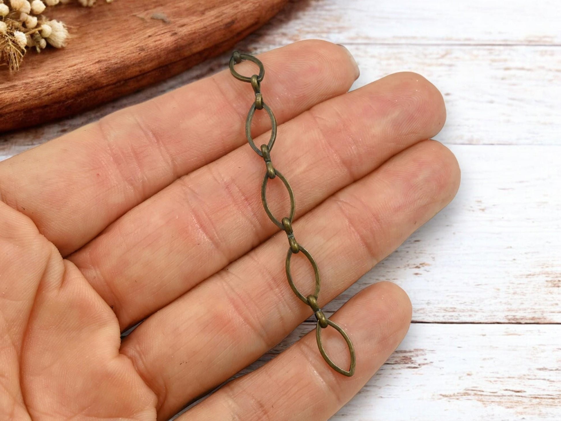 Brass Chain - Bronze Chain - Link Chain - Sold by the foot - 12x6mm - (CH-BR03)