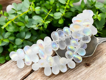 Czech Glass Beads - Teardrop Beads - Top Hole Tear Drop - 6x9mm - 25pcs - (4953)
