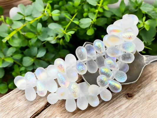 Czech Glass Beads - Teardrop Beads - Top Hole Tear Drop - 6x9mm - 25pcs - (4953)