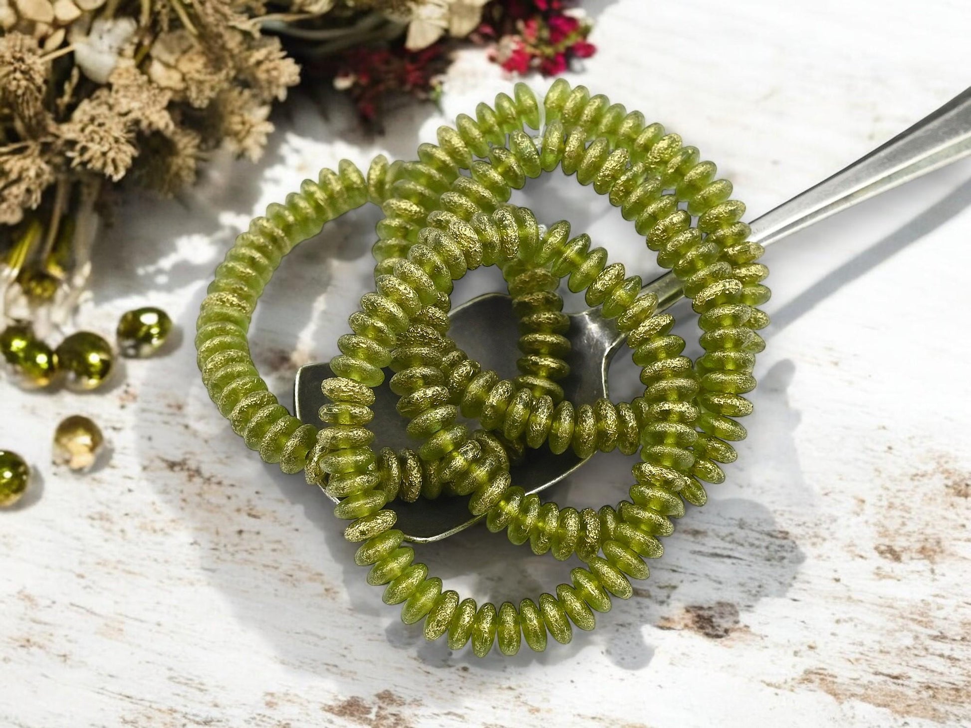 Disc Spacer Beads - Czech Glass Beads - Rondelle Spacer - Rondelle Beads - Glass Spacer Bead - 6x2mm - 50pcs - (1222)